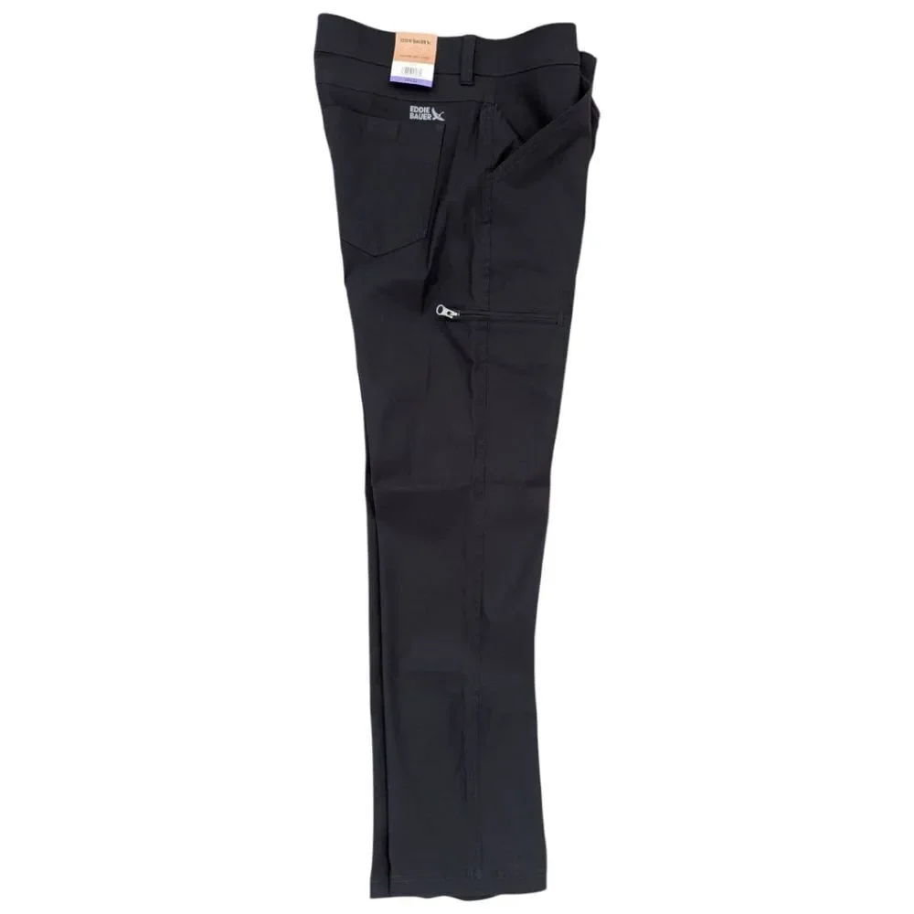 Eddie Bauer Rainier Tech Pants Men's 30x32 in Black NWT - Picture 4 of 7